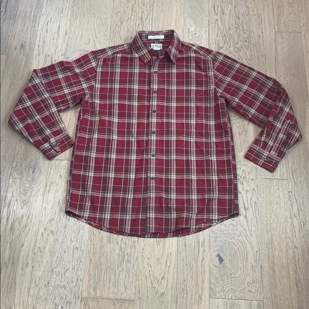 L.L. Bean Wicked Good Flannel Shirt, Traditional Fit Size Medium